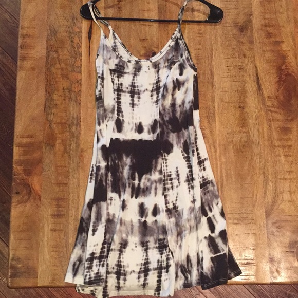 black tie dye dress